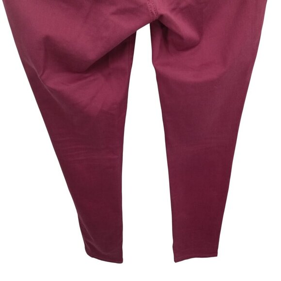 Warp & Weft JFK New York City Skinny Stretch Jeans Pants Size 8 29 Red 5 Pocket - Picture 9 of 11